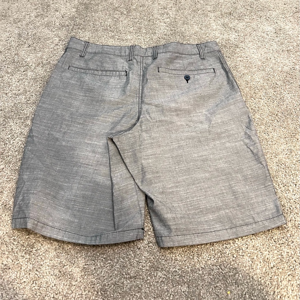 Men’s Gray Flat Front Shorts - Picture 6 of 7